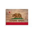 Wile E. Wood 15 x 11 in. California State Flag Wood Art FLCA-1511